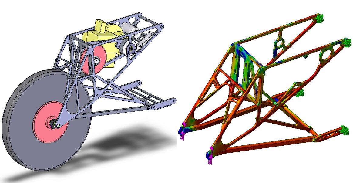 FEM stress analysis — Agilis car frame