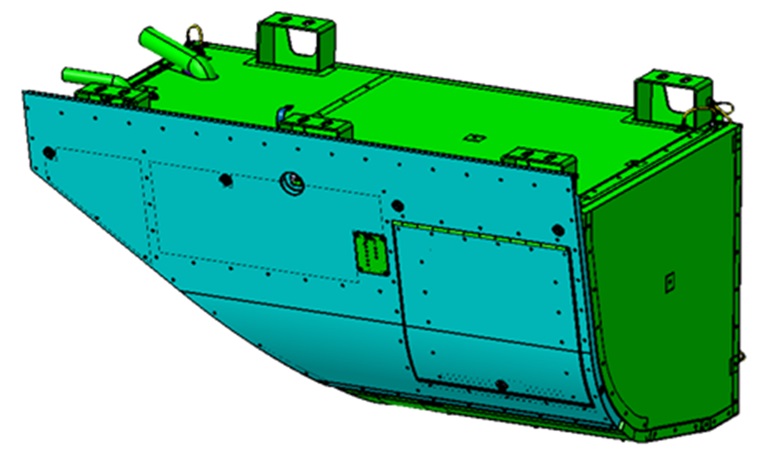 Train black water tank CAD